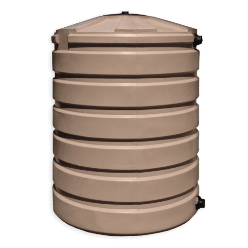 Bushman 420 Gallon Plastic Water Storage Tank in Mocha
